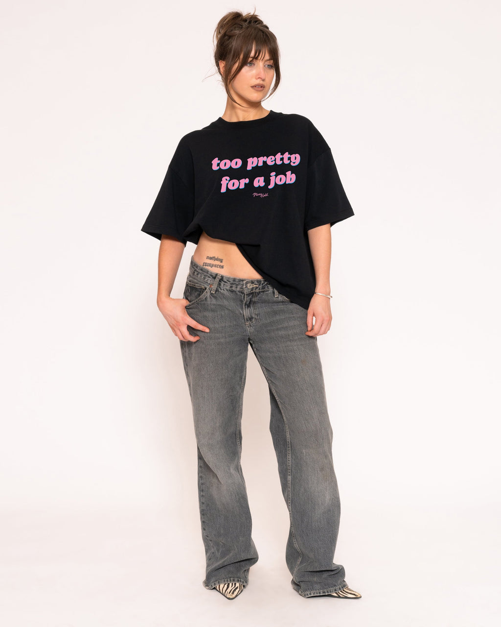 Too Pretty For A Job Boxy Tee product image 4