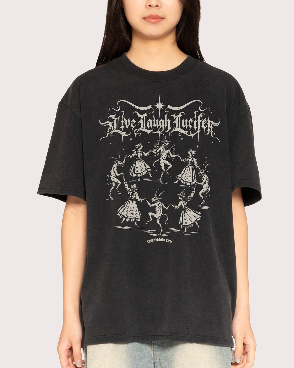 Live Laugh Lucifer Oversized Tee product image 5