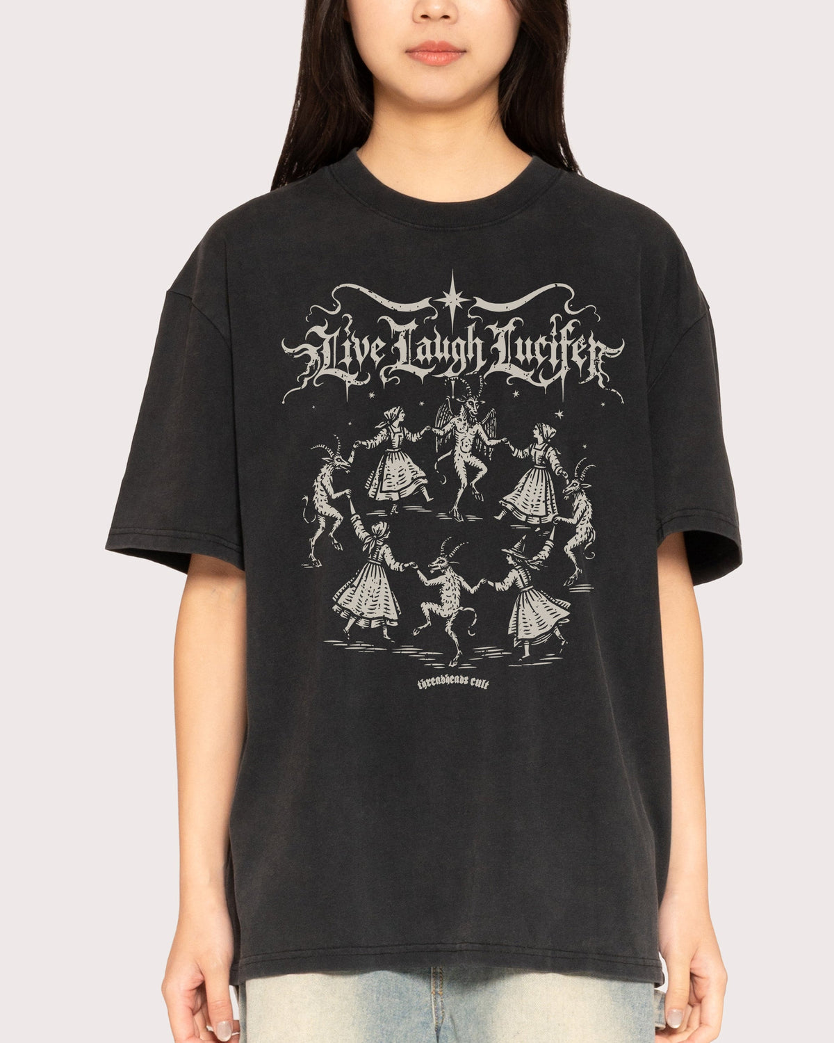 Live Laugh Lucifer Oversized Tee product image 5