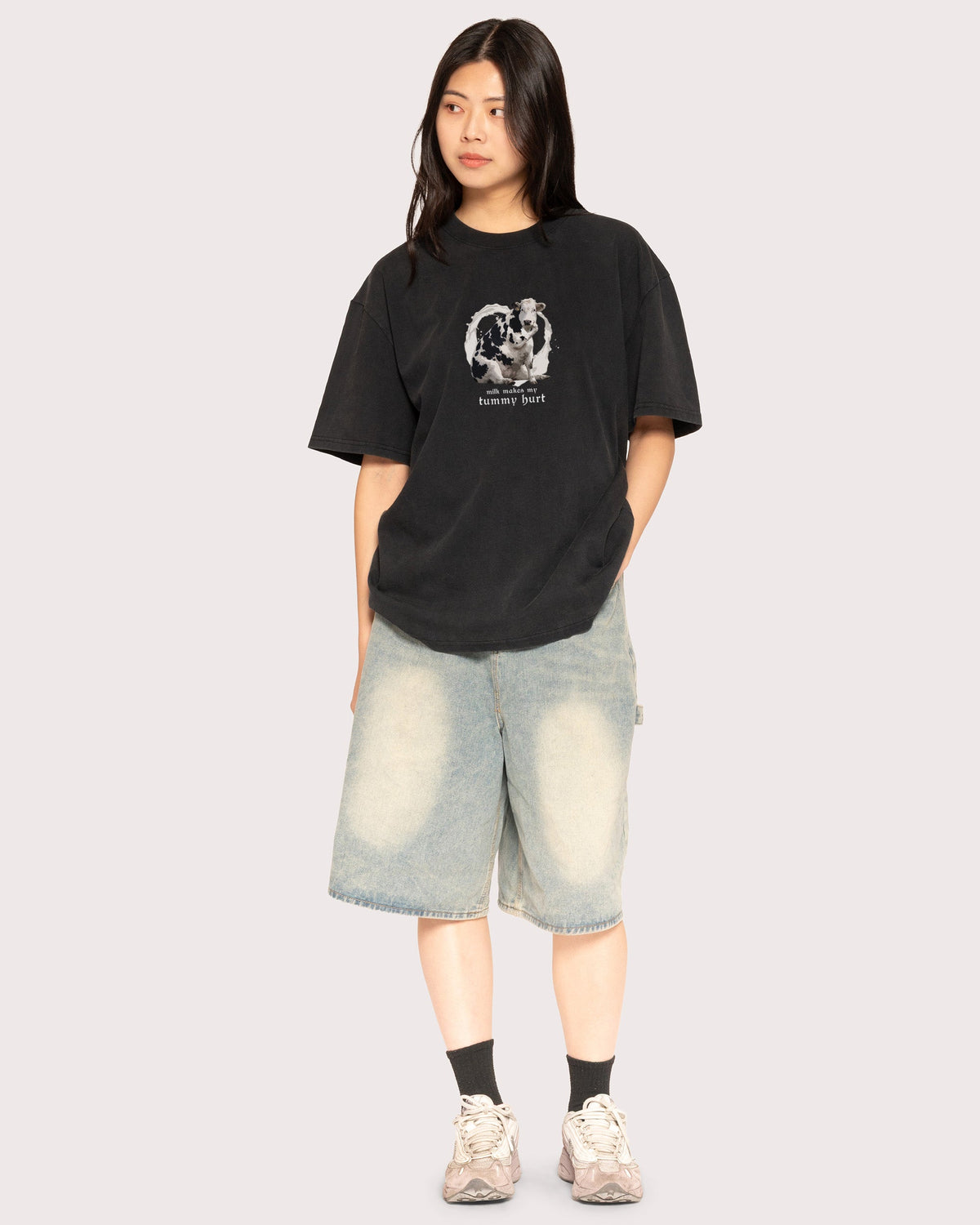Milk Makes My Tummy Hurt Oversized Tee product image 4