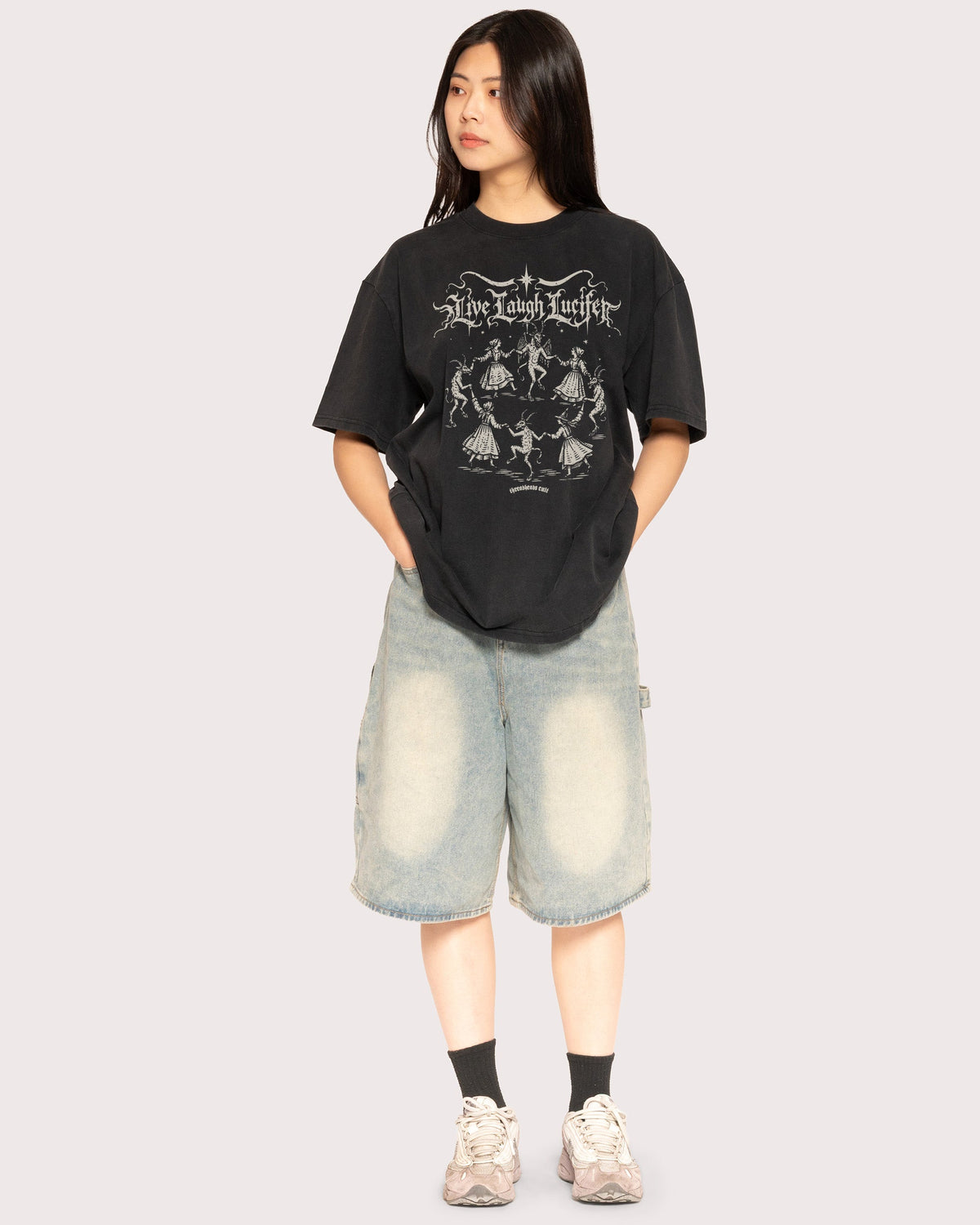 Live Laugh Lucifer Oversized Tee product image 4