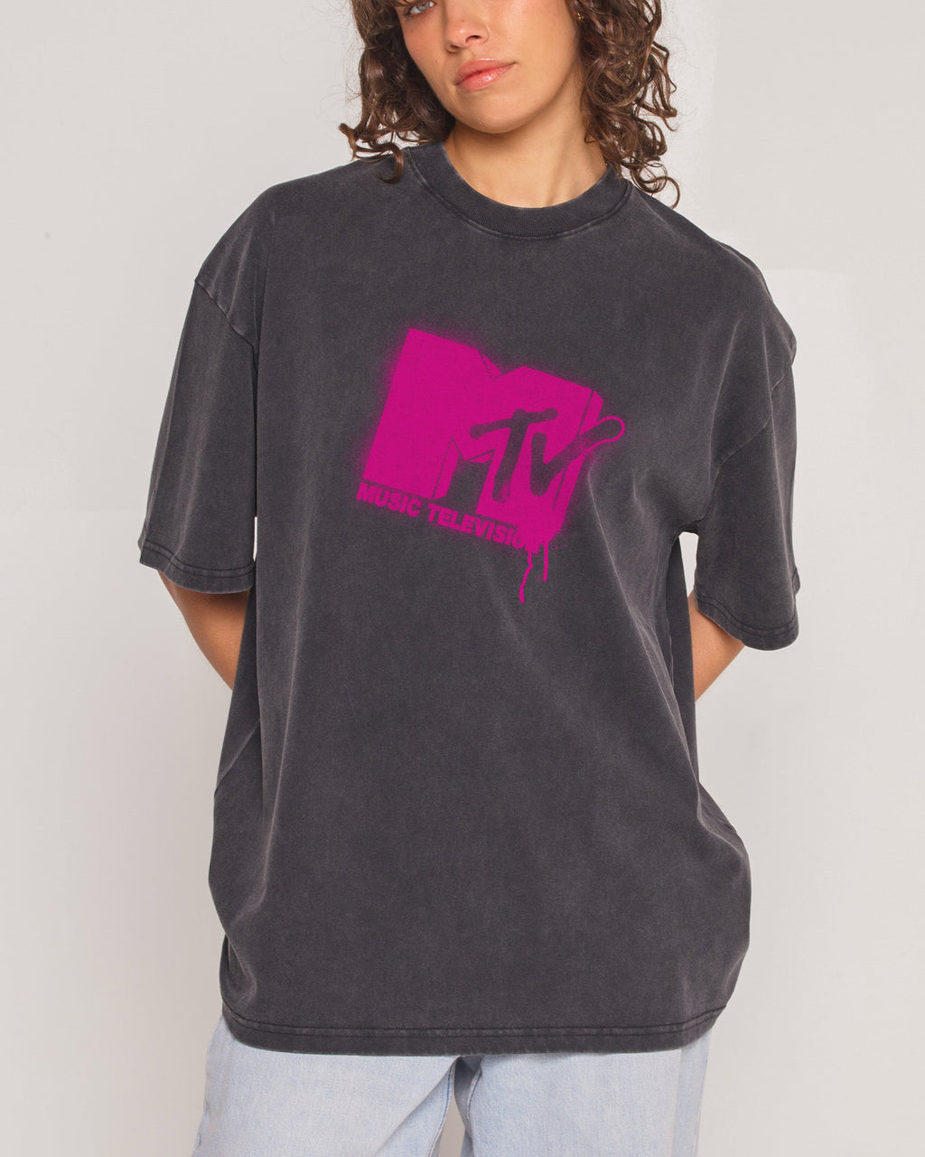 Graffiti MTV Logo Oversized Tee product image 5