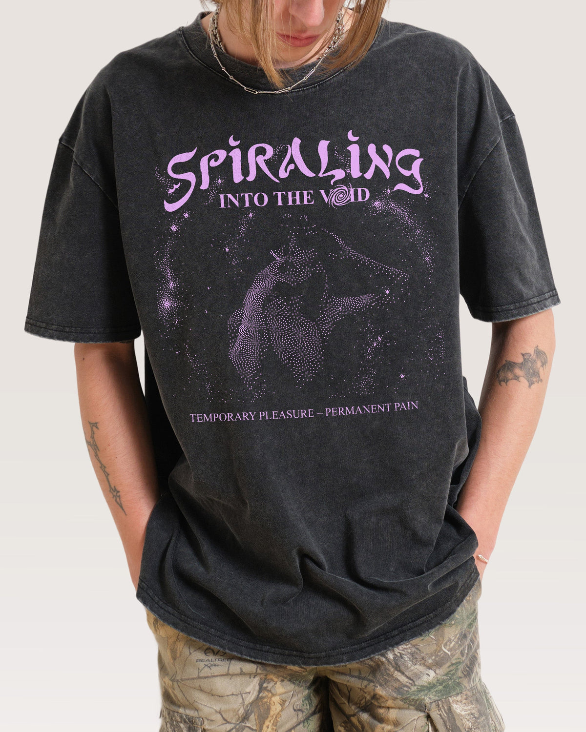 Spiralling Into the Void Oversized Tee product image 4