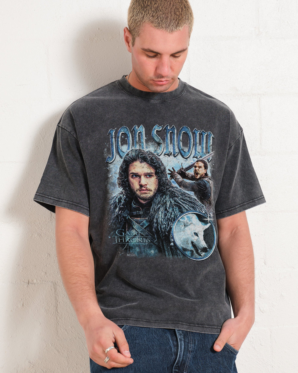 Vintage Jon Snow Oversized Tee product image 4
