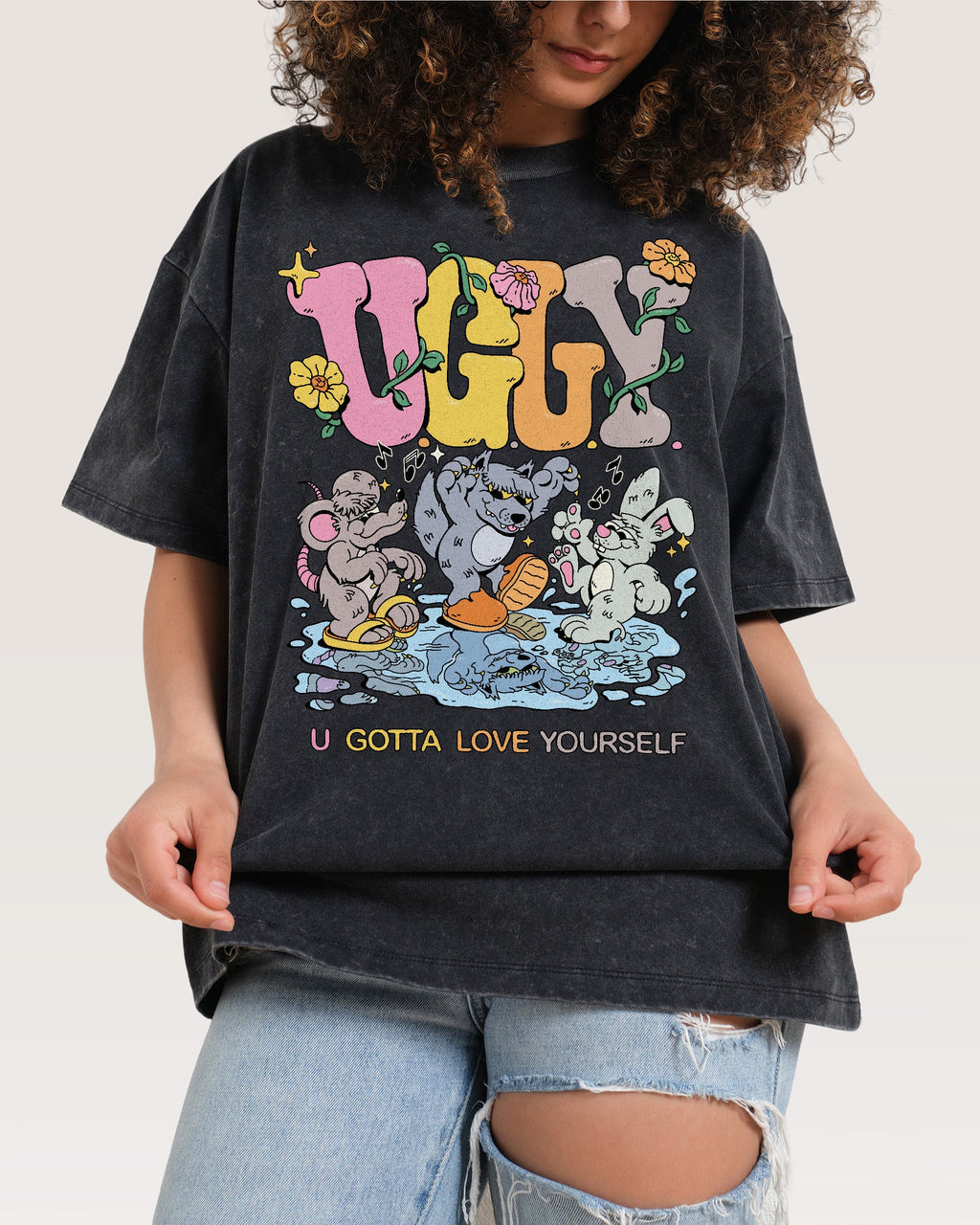 You Gotta Love Yourself Oversized Tee product image 3