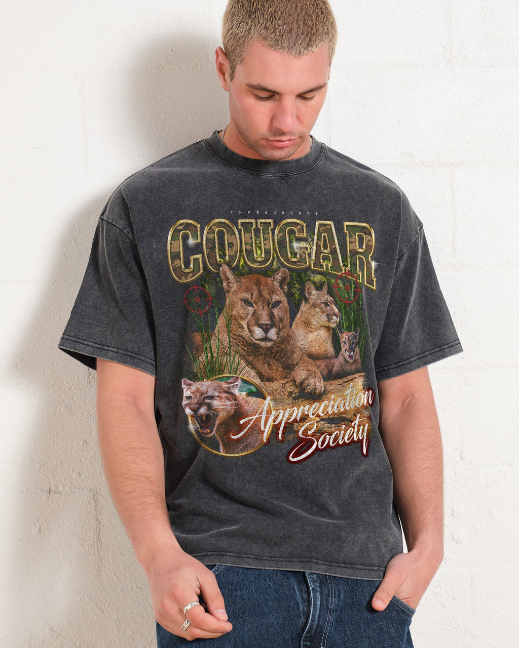 Cougar Appreciation Society Oversized Tee product image 3