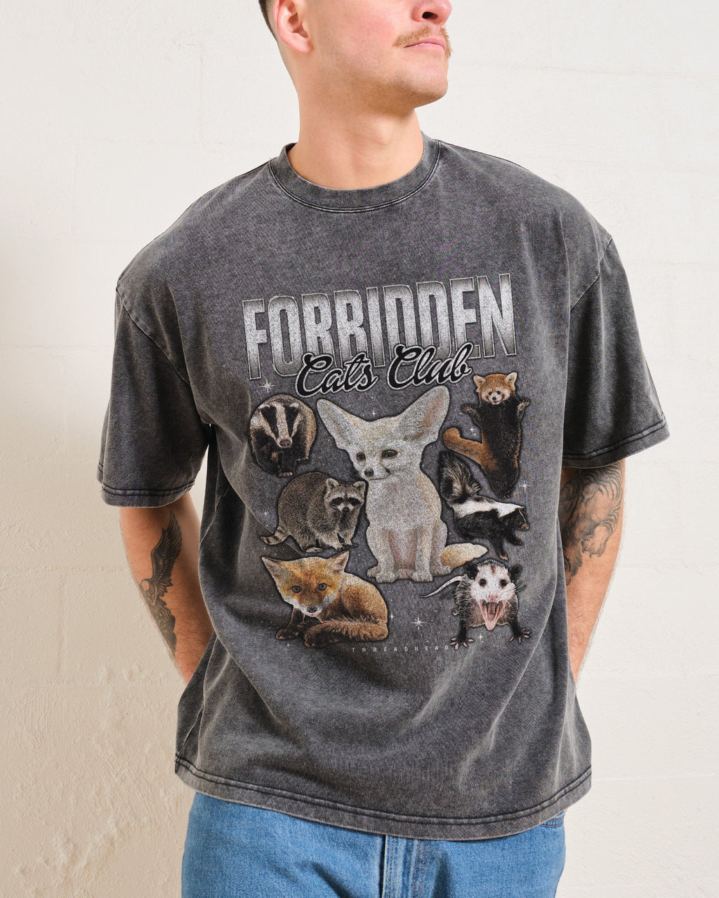 Forbidden Cat Club Oversized Tee product image 3