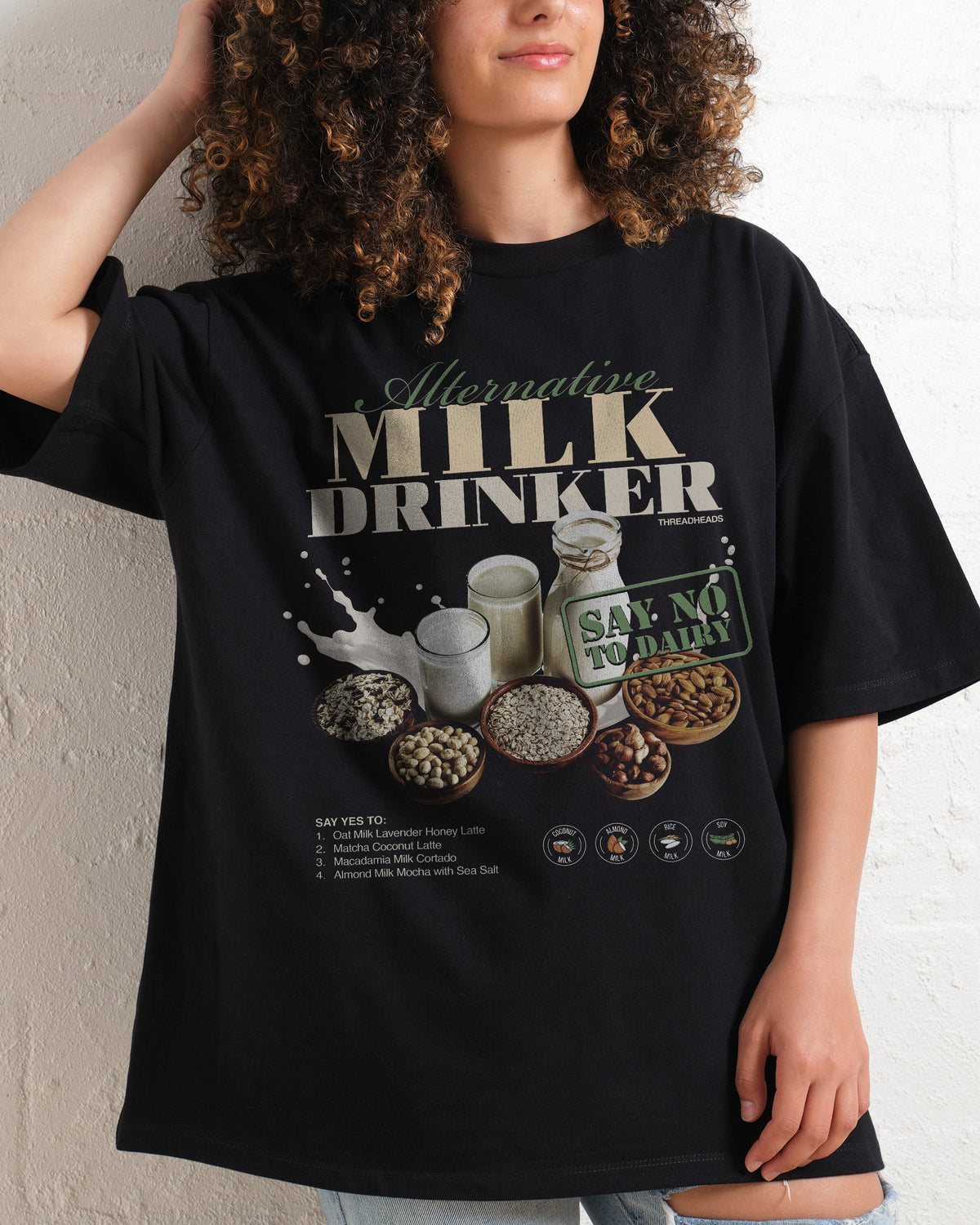 Alternative Milk Drinker Oversized Tee product image 1