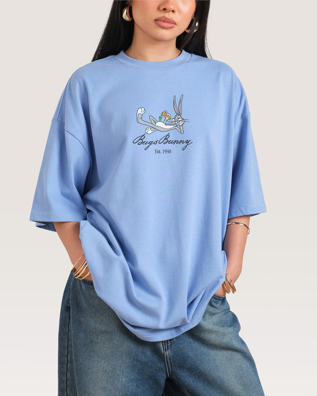 Bugs Bunny Book Crash Oversized Tee product image 2