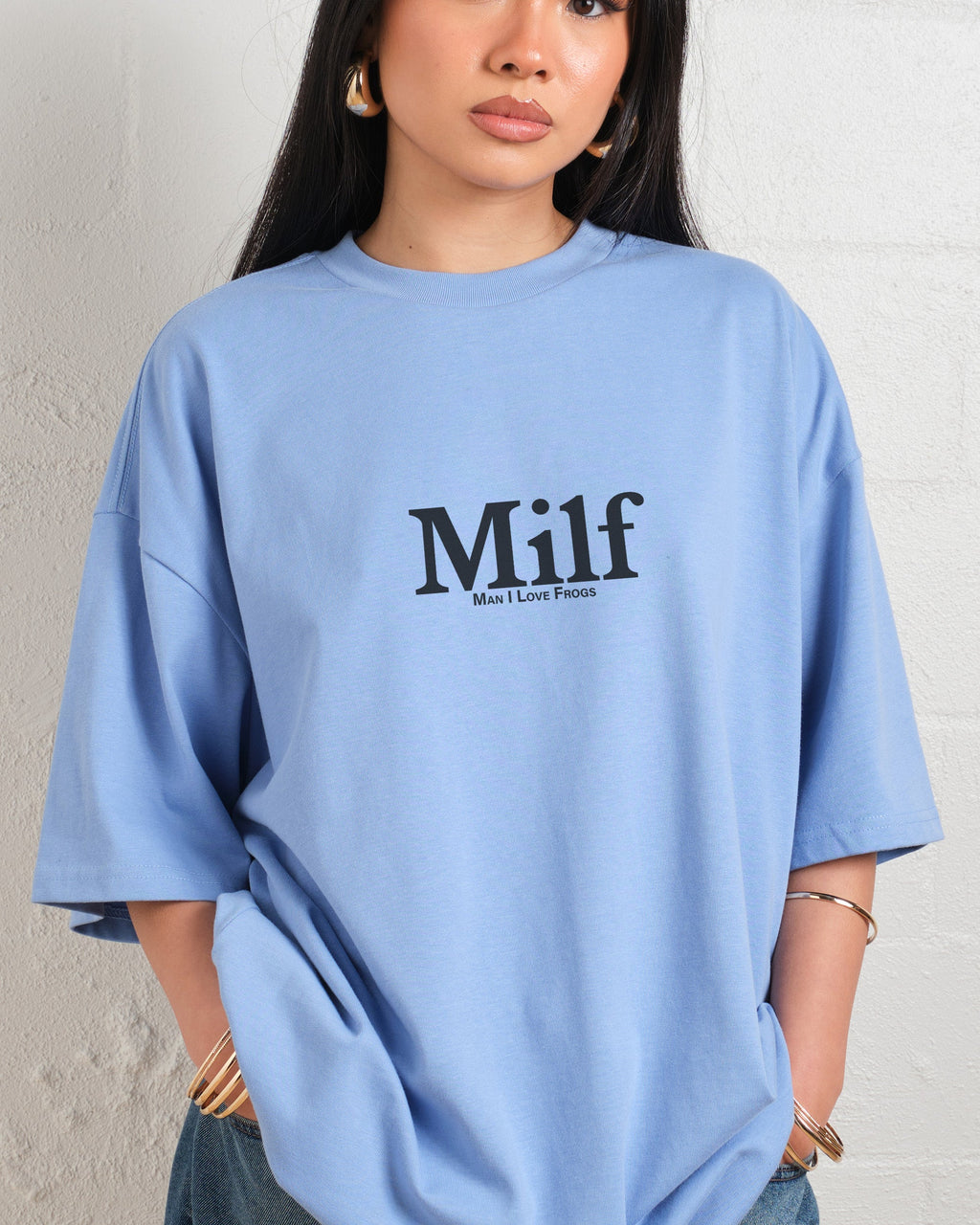 Man I Love Frogs Front and Back Oversized Tee product image 8