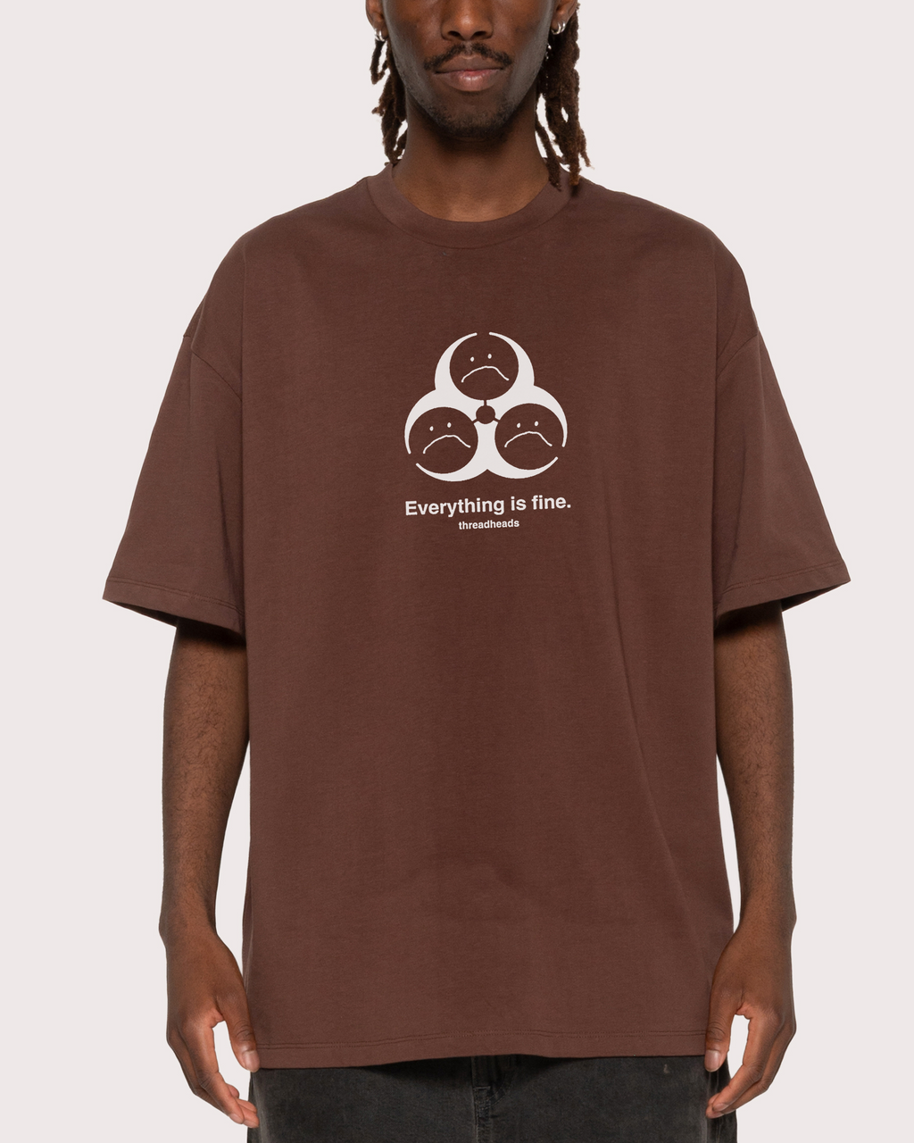 Everything Is Fine Biohazard Oversized Tee product image 4