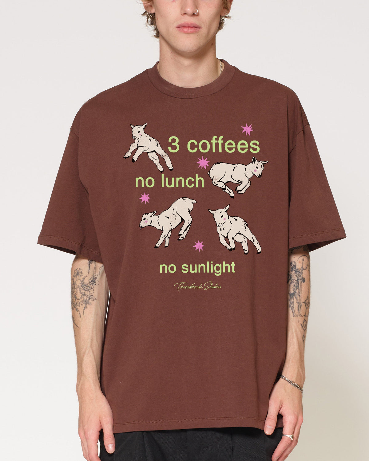 3 Coffees Oversized Tee product image 5