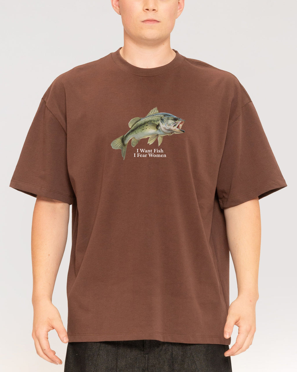 I Want Fish,I Fear Women Oversized Tee product image 5