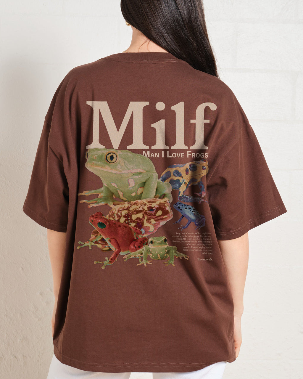 Man I Love Frogs Front and Back Oversized Tee product image 9