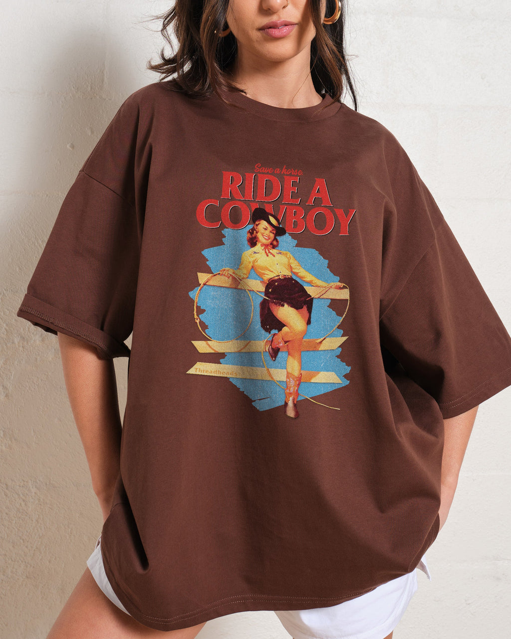 Save a Horse, Ride a Cowboy Oversized Tee product image 1