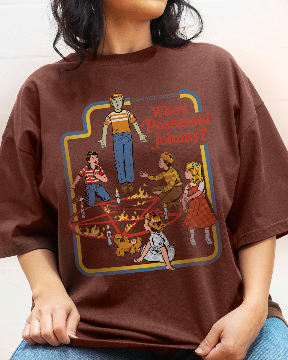 Who's Possessed Johnny? Oversized Tee product image 3