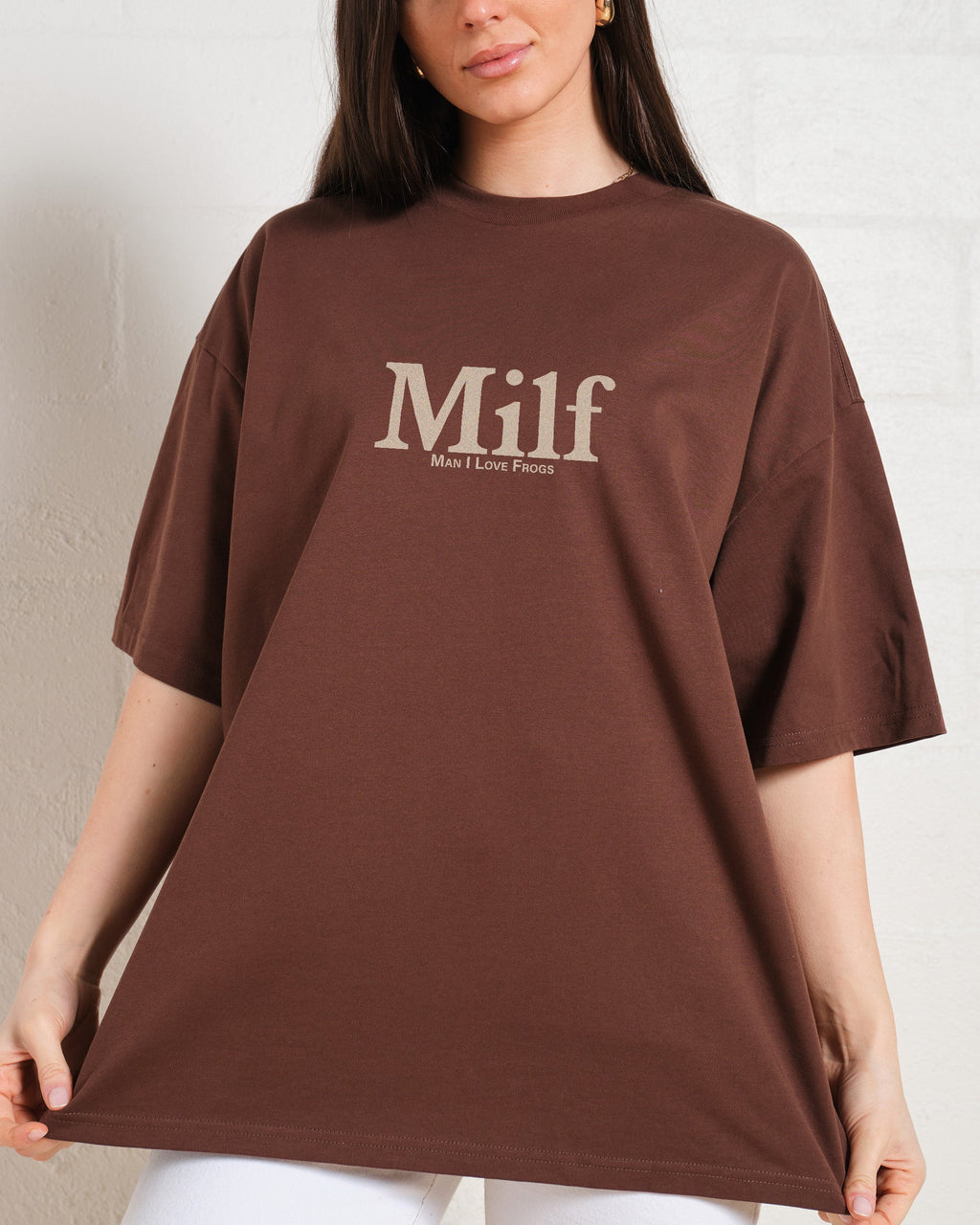 Man I Love Frogs Front and Back Oversized Tee product image 10