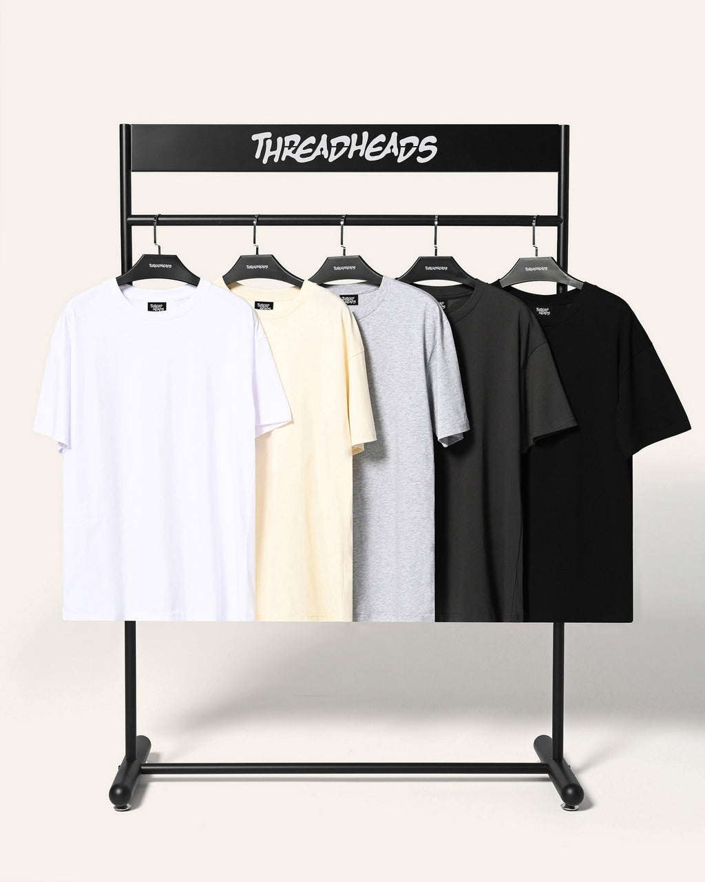 Classic Tee 5 Pack: Charcoal, Black, Grey, Natural, White product image 1
