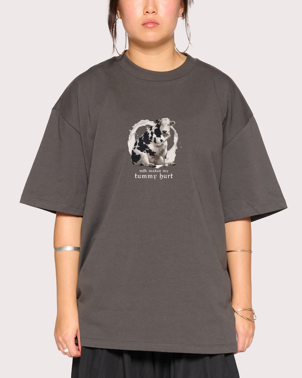 Milk Makes My Tummy Hurt Oversized Tee product image 5