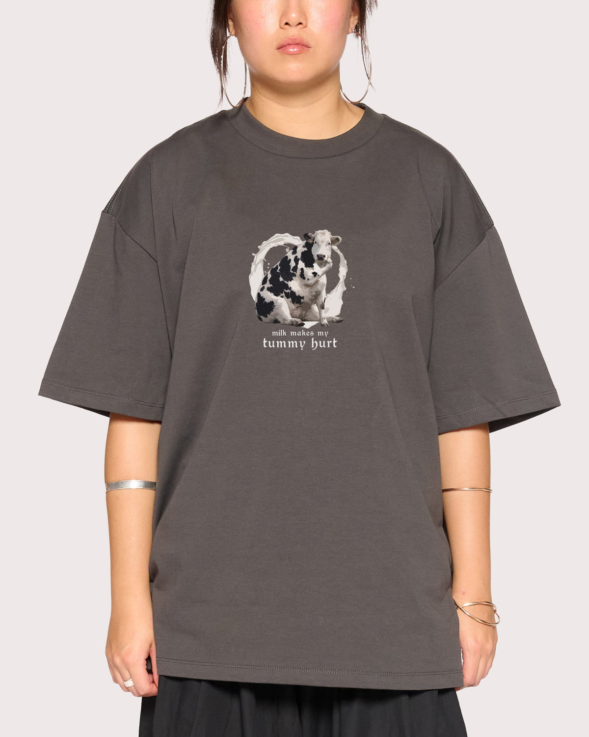 Milk Makes My Tummy Hurt Oversized Tee product image 5