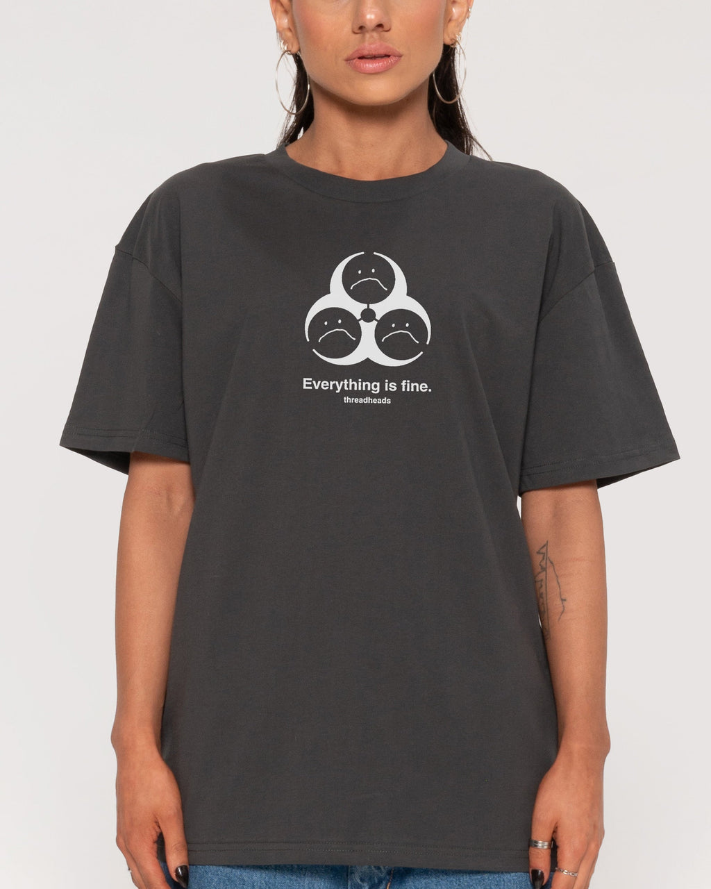 Everything Is Fine Biohazard T-Shirt product image 5