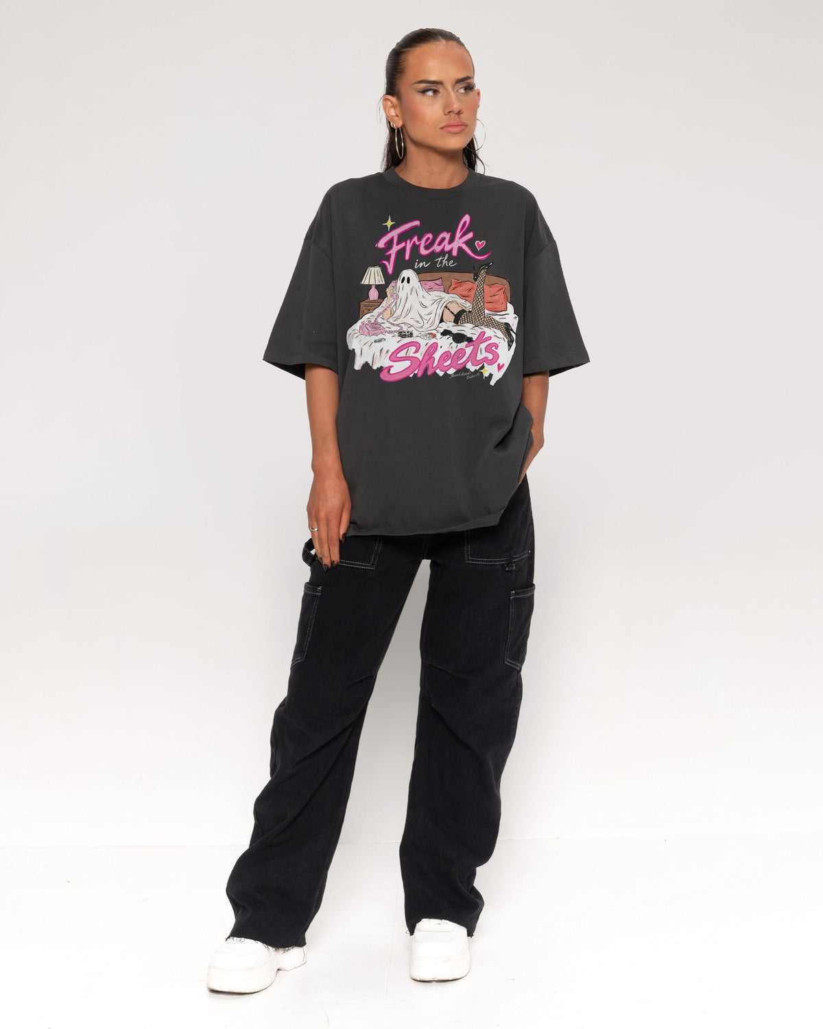 Freak in the Sheets Ghost Oversized Tee product image 4