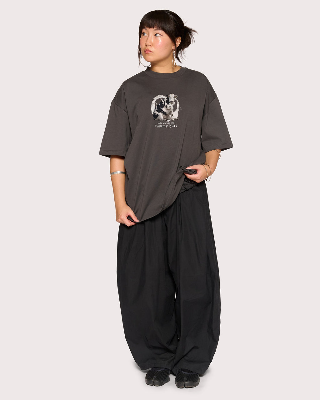 Milk Makes My Tummy Hurt Oversized Tee product image 6
