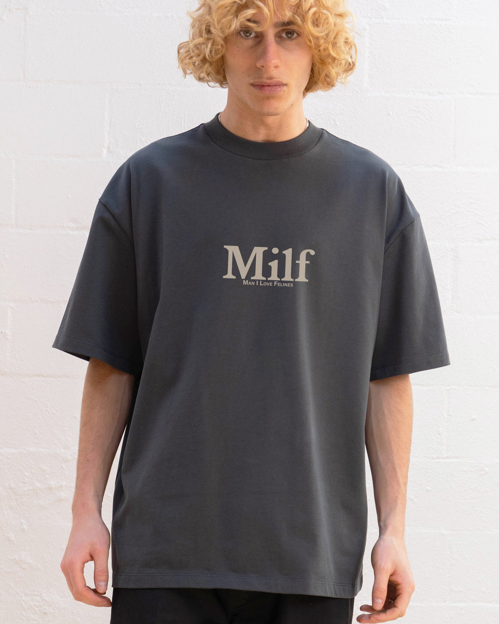 Man I Love Felines Front and Back Oversized Tee product image 6