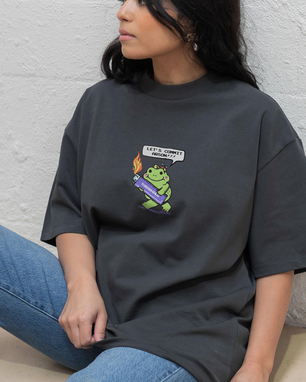 Let's Commit Arson Oversized Tee product image 7