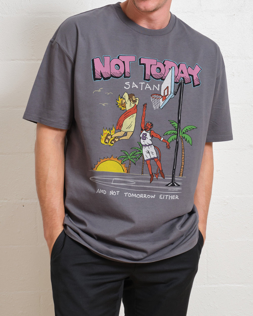 Not Today Satan T-Shirt product image 5