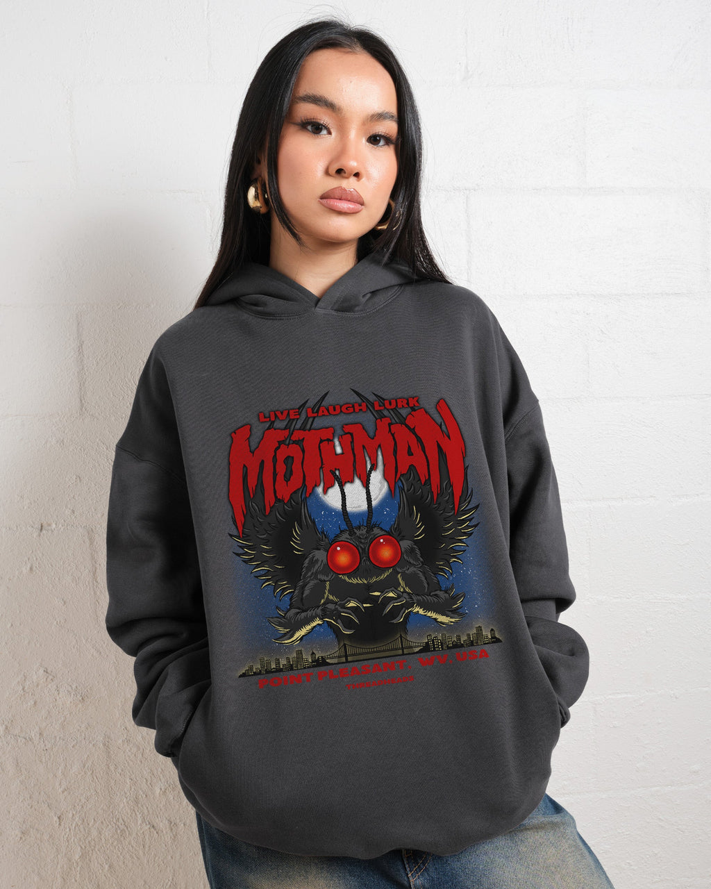 Mothman - Live Laugh Lurk Hoodie product image 4