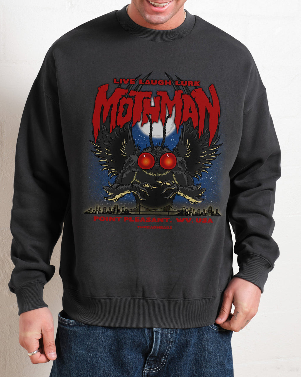Mothman - Live Laugh Lurk Sweatshirt product image 3