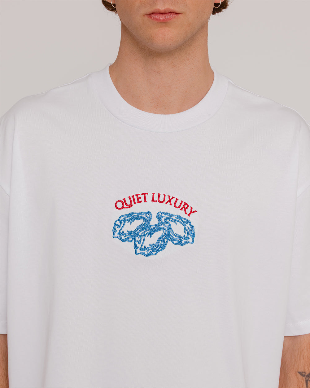 Quiet Luxury Oversized Embroidered Tee product image 4