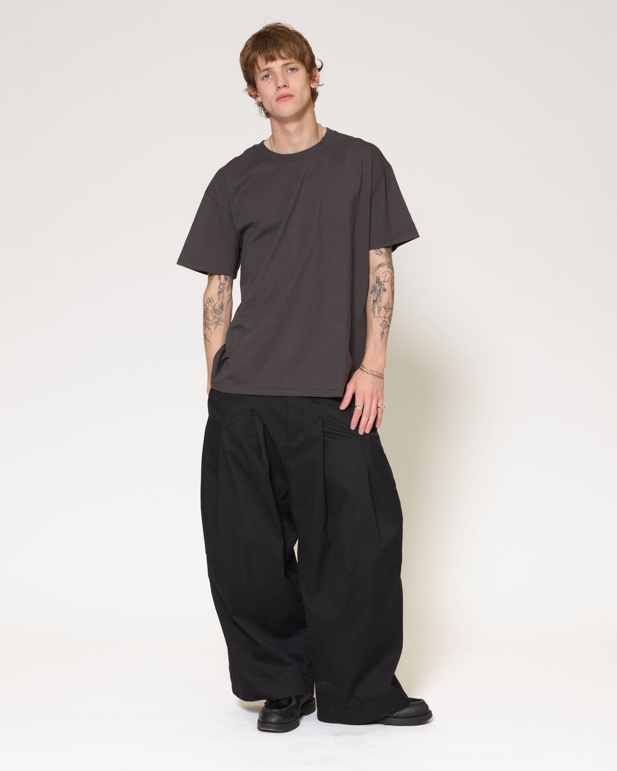 Classic Tee 5-Pack: Brown, Navy, Charcoal, Pale Blue, White product image 4