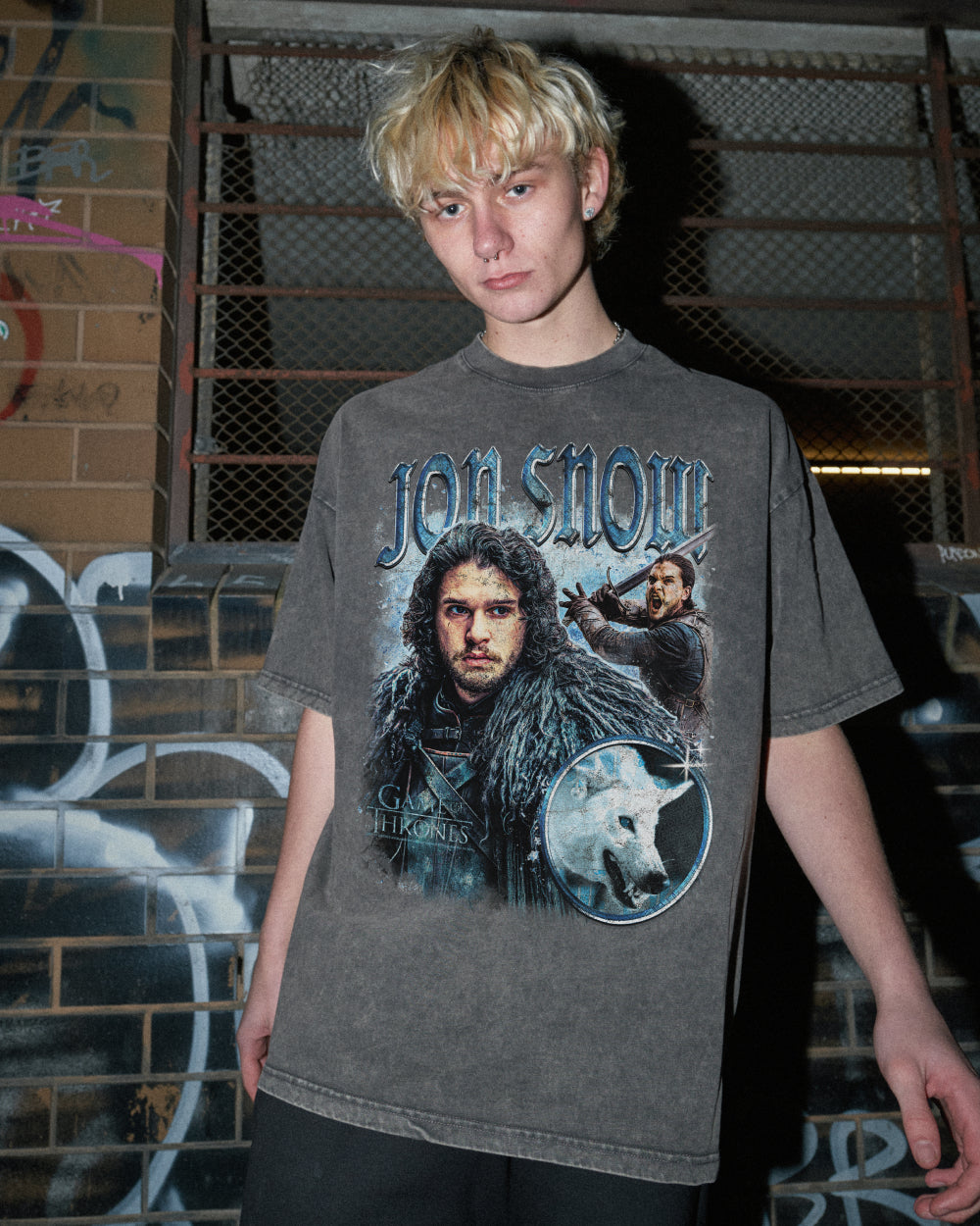 Vintage Jon Snow Oversized Tee product image 5