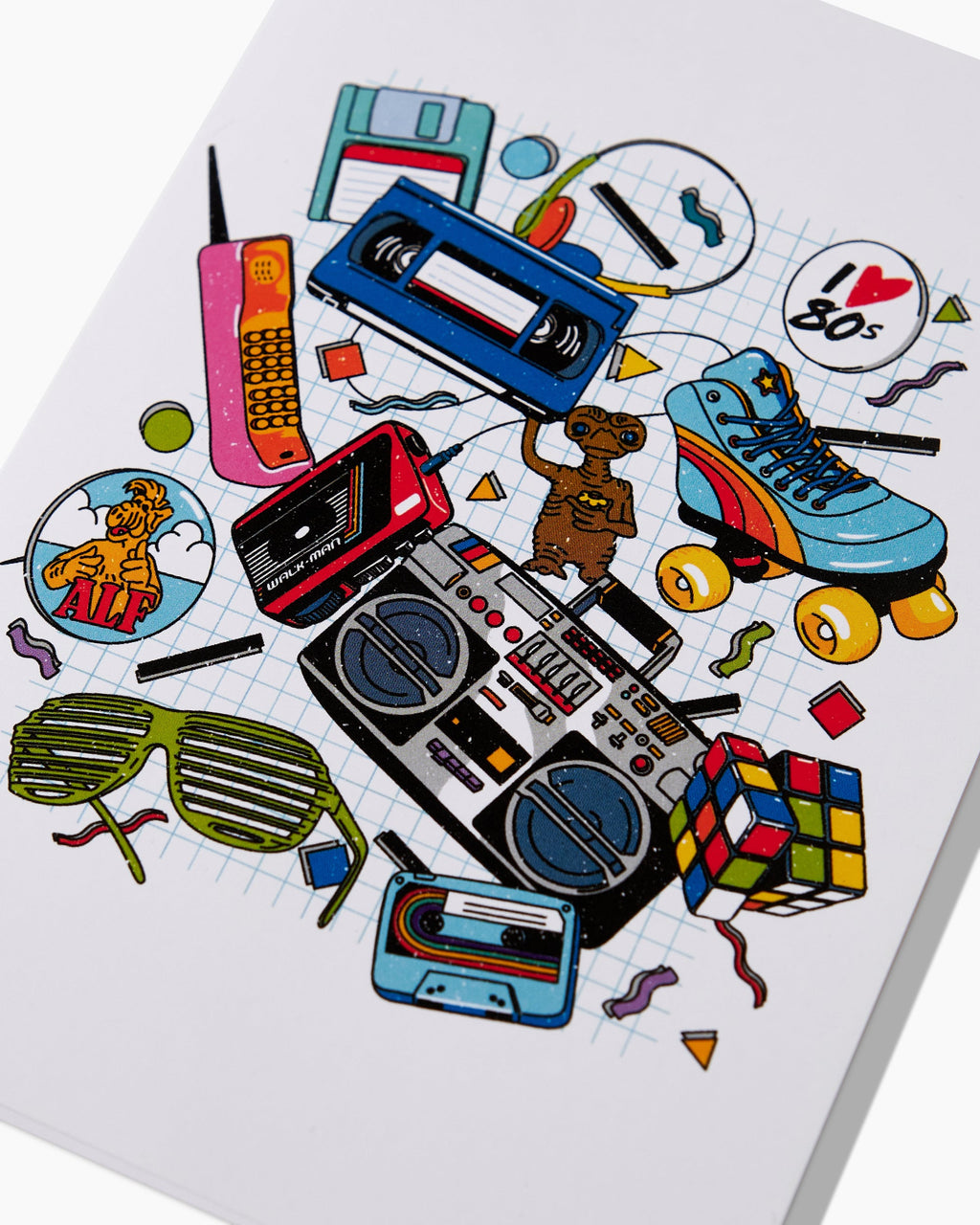 I Heart the 80's Greeting Card