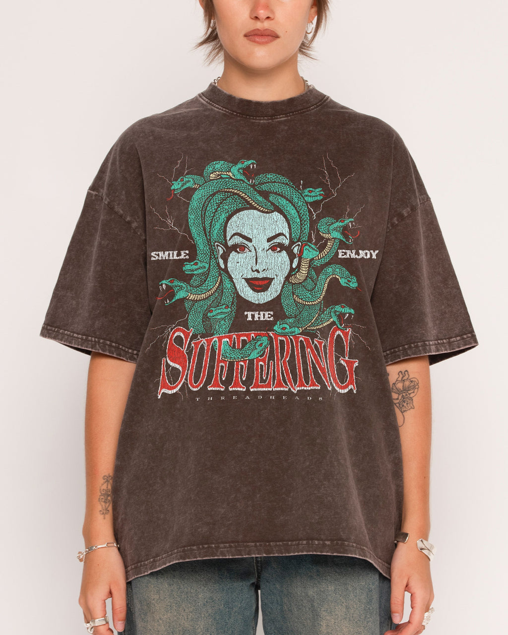 Smile Suffering Oversized Tee product image 4