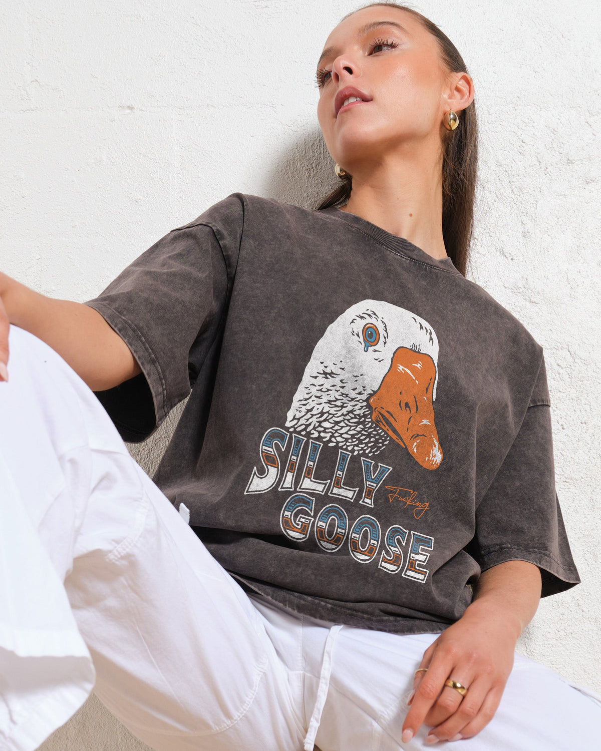 Silly Fkn Goose Oversized Tee product image 3