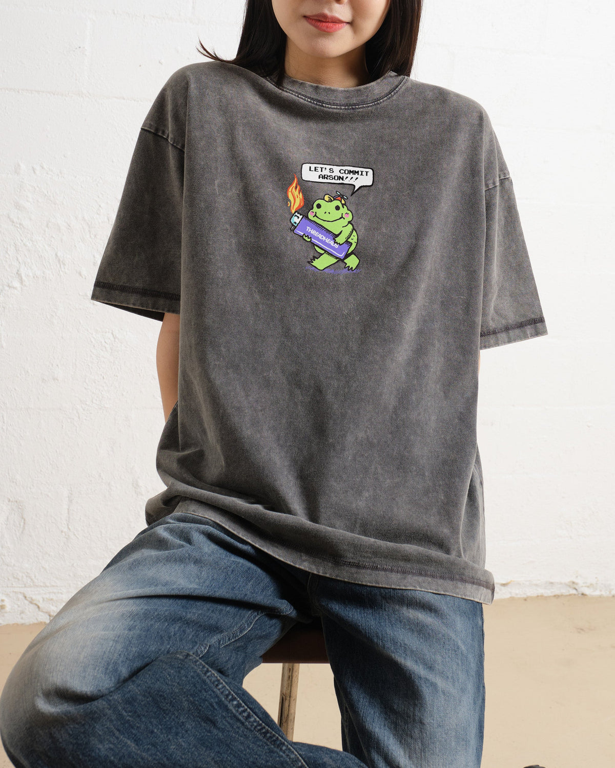 Let's Commit Arson Oversized Tee product image 11