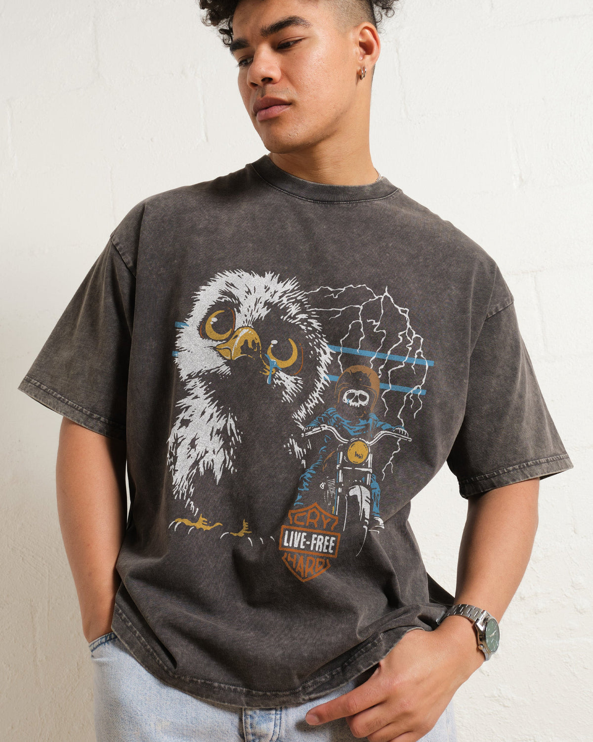 Live Free Cry Hard Oversized Tee product image 3