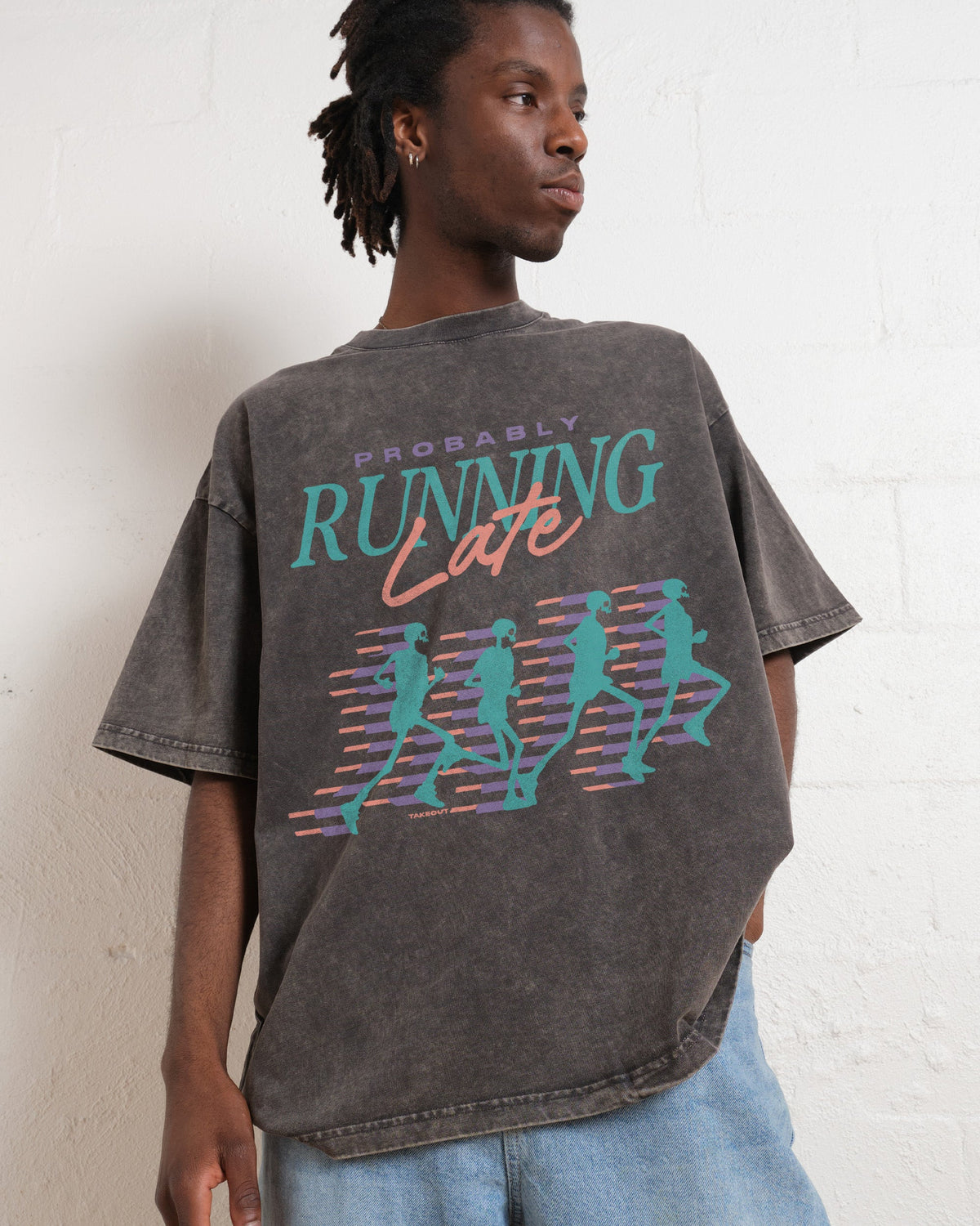 Probably Running Late Oversized Tee product image 6