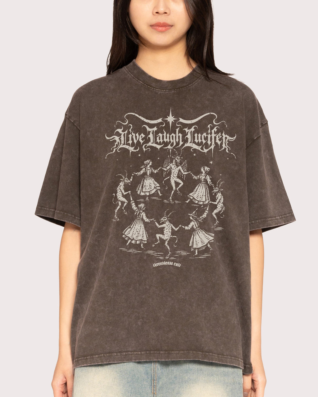 Live Laugh Lucifer Oversized Tee product image 3
