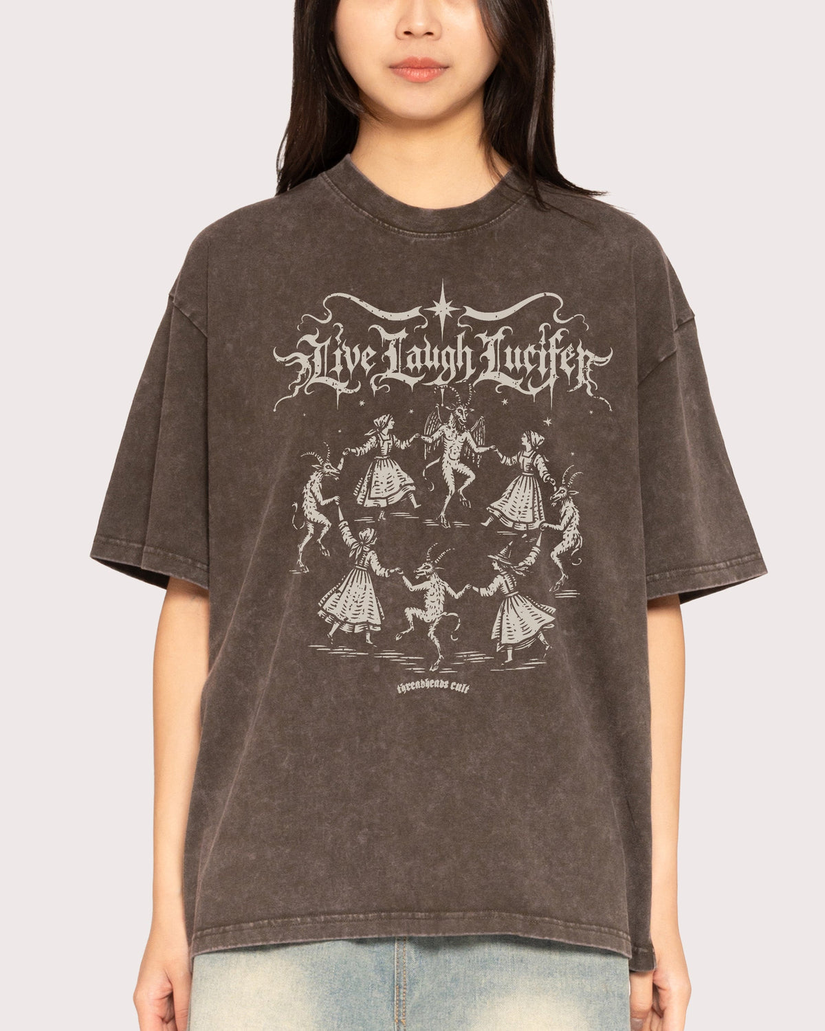 Live Laugh Lucifer Oversized Tee product image 3