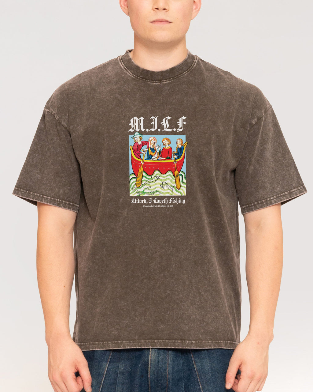Milord, I Love Fishing Oversized Tee product image 9