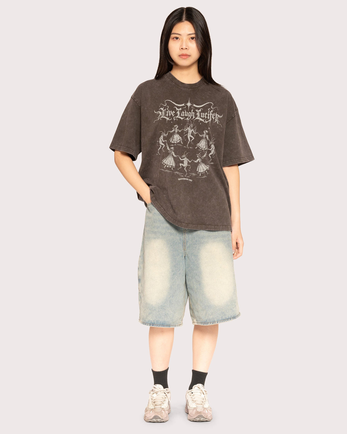 Live Laugh Lucifer Oversized Tee product image 6