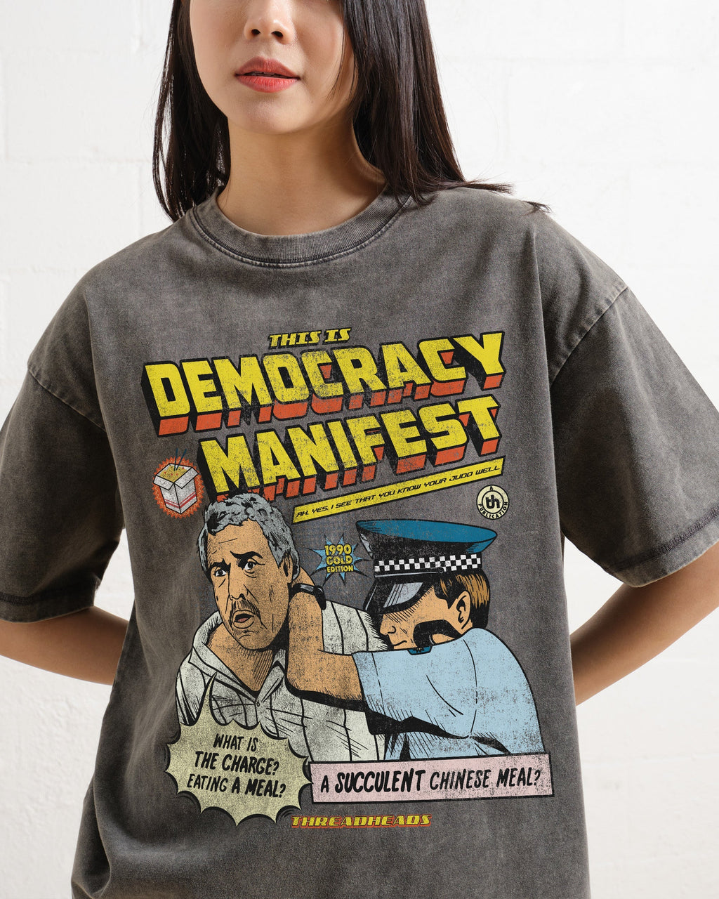 This is Democracy Manifest Oversized Tee product image 6