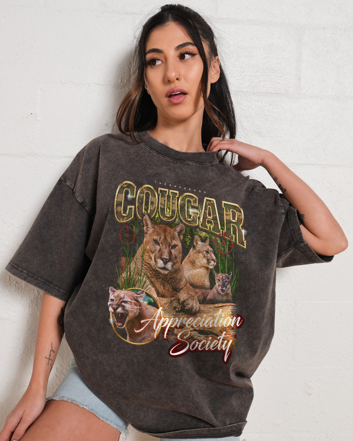Cougar Appreciation Society Oversized Tee product image 4