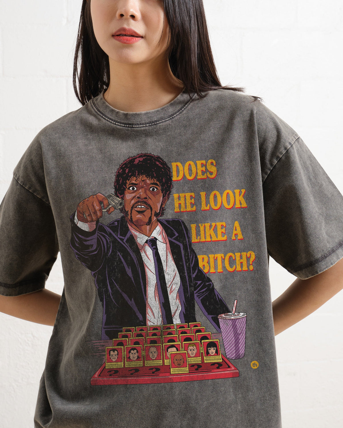 Does He Look Like a Bitch Oversized Tee product image 10