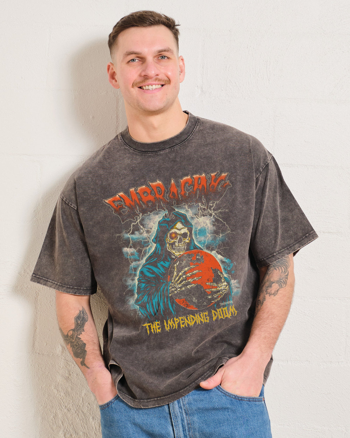 Embracing The Impending Doom Oversized Tee product image 4
