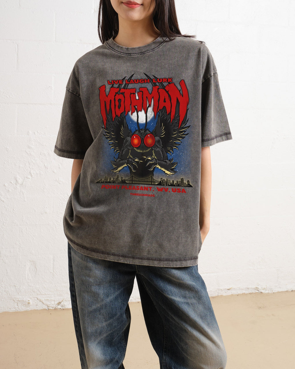 Mothman - Live Laugh Lurk Oversized Tee product image 3
